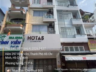 Mặt tiền quận 10 nhà 5 tầng thang máy thu nhập 60tr/tháng tài sản giữ tiền tốt
