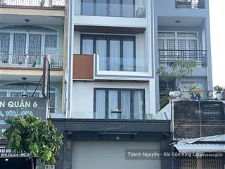 Mặt tiền bà hom, p.13, quận 6 nhà mới, vị trí kinh doanh cực đẹp ngang 4,7m xây 4 tầng mới