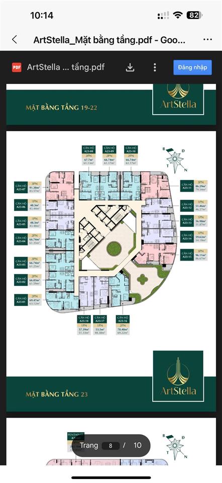 Chính chủ cần vốn bán nhanh căn 2pn, tầng cao, a2501, không chênh, hướng tây nam, view lanmark 81
