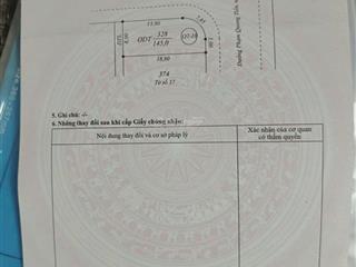 Chính chủ gửi bán lô góc đường phạm quang tiến  kđt đông mương phóng thuỷ
