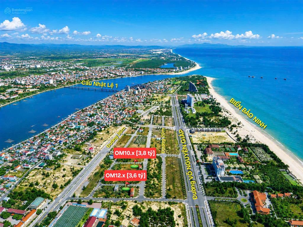 Chính chủ gửi bán lô đất om10.0x kđt sa động, bảo ninh, đồng hới, quảng bình, (172m2, 3,55 tỷ)