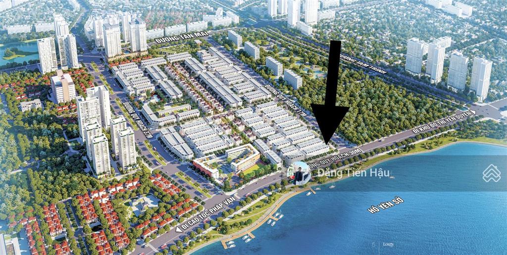 Chính chủ  bán căn góc l1.163 đường 30m view hồ yên sở, dt 193.6m2 tặng thêm 1000m2 sân trước nhà