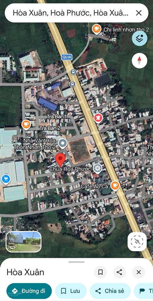 Bán lô đất ngay nhơn thọ 2, phường hòa xuân gần ql 1a, thành phố đà nẵng