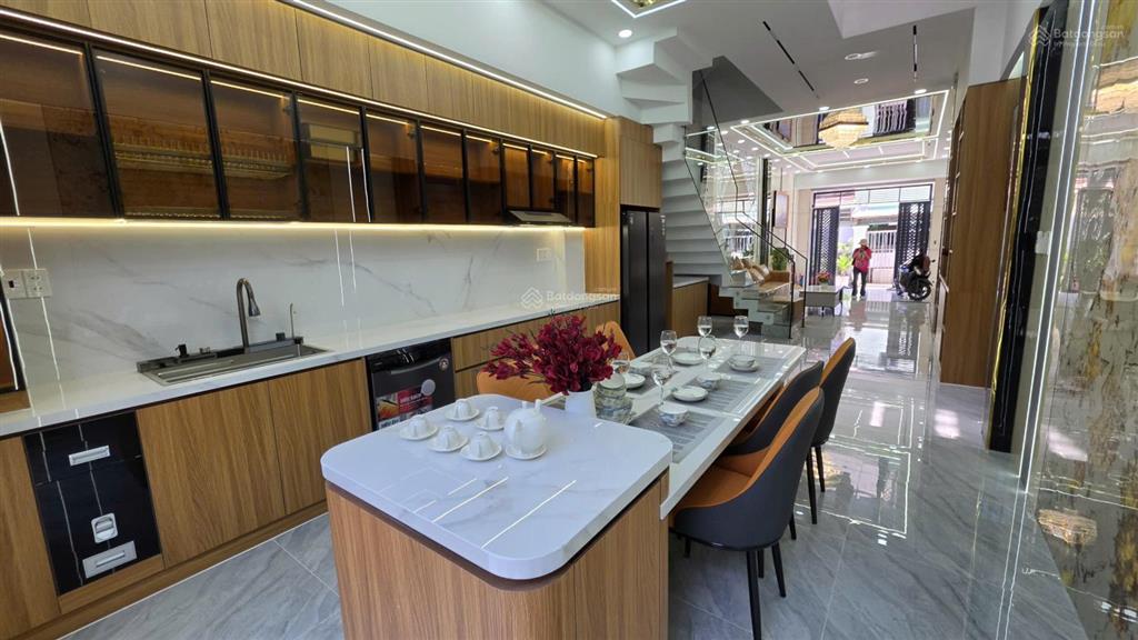Nhà đẹp xây mới trung tâm p. thới an 4x20m hẻm thông xe hơi ngay chợ minh phát