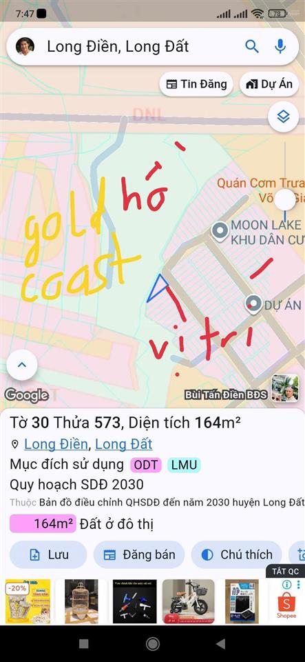 Cần bán đất ngay gold coast view hồ