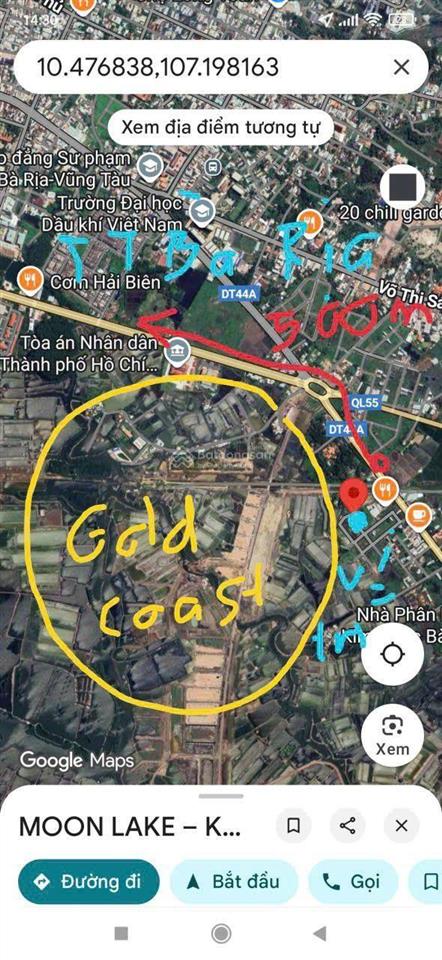 Cần bán đất ngay gold coast view hồ