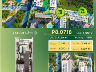 1.8 tỷ căn studio 31.5m2 vinhomes ocean park