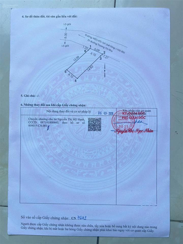 Chủ gửi bán thổ cư xã xuân thới sơn dt 91.5m2 giá chỉ 2.7 tỷ gần cv sinh thái hóc môn