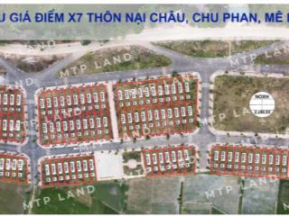 Bán lô đất lk30  điểm x7, nại châu, chu phan, mê linh  giá  chuyển nhượng chính chủ tốt để đầu tư