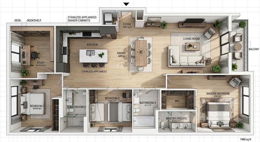 Chính chủ]bán căn góc siêu rộng 3pn + 1 & 3wc tòa v3 the victoria vinhomes smart city giá 6.8 tỷ
