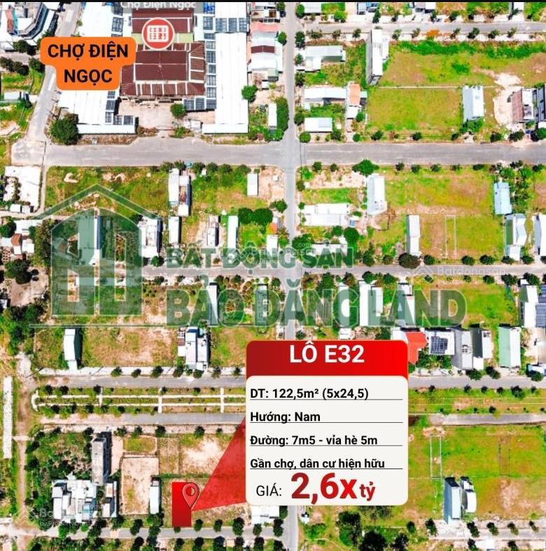 Bán đất kđt số 9 gần chợ lô e32  122,5m² giá tốt 2,6 tỷ