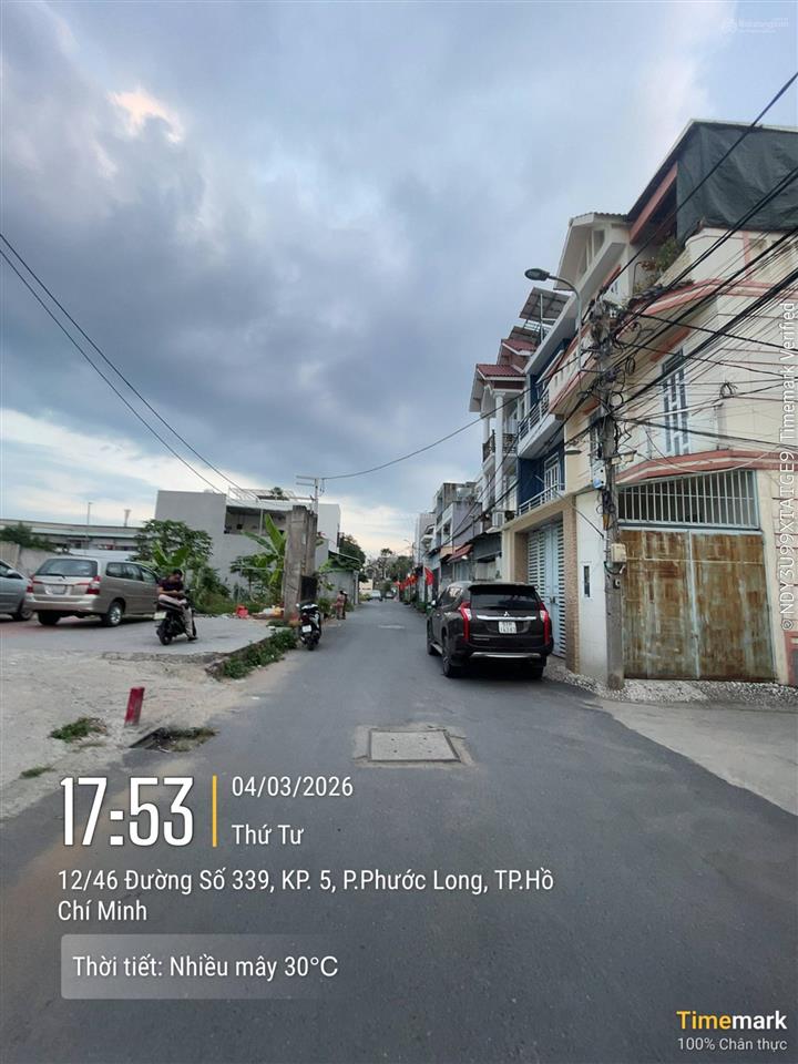 Chủ gửi đất hẻm 55,8m2 giá 6,1 tỷ mới ra sổ đường 339, p. phước long b, q. 9  0974 244 ***