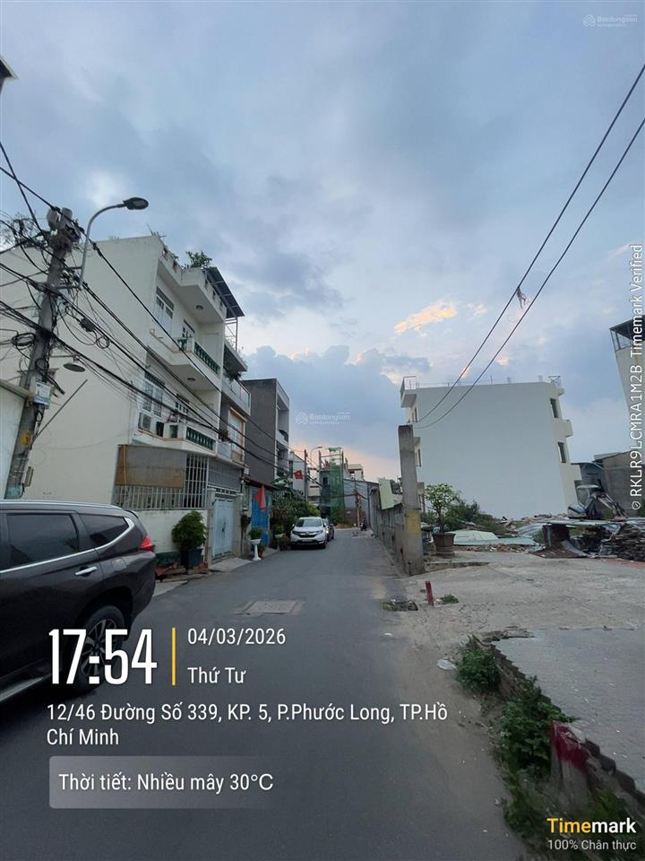 Chủ gửi đất hẻm 55,8m2 giá 6,1 tỷ mới ra sổ đường 339, p. phước long b, q. 9  0974 244 ***