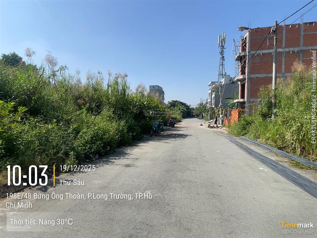 Lô đất đẹp 84,5m² (4,24x20m) giá 6,3 tỷ hẻm 1/ bưng ông thoàn, phú hữu, tp thủ đức  0974 244 ***