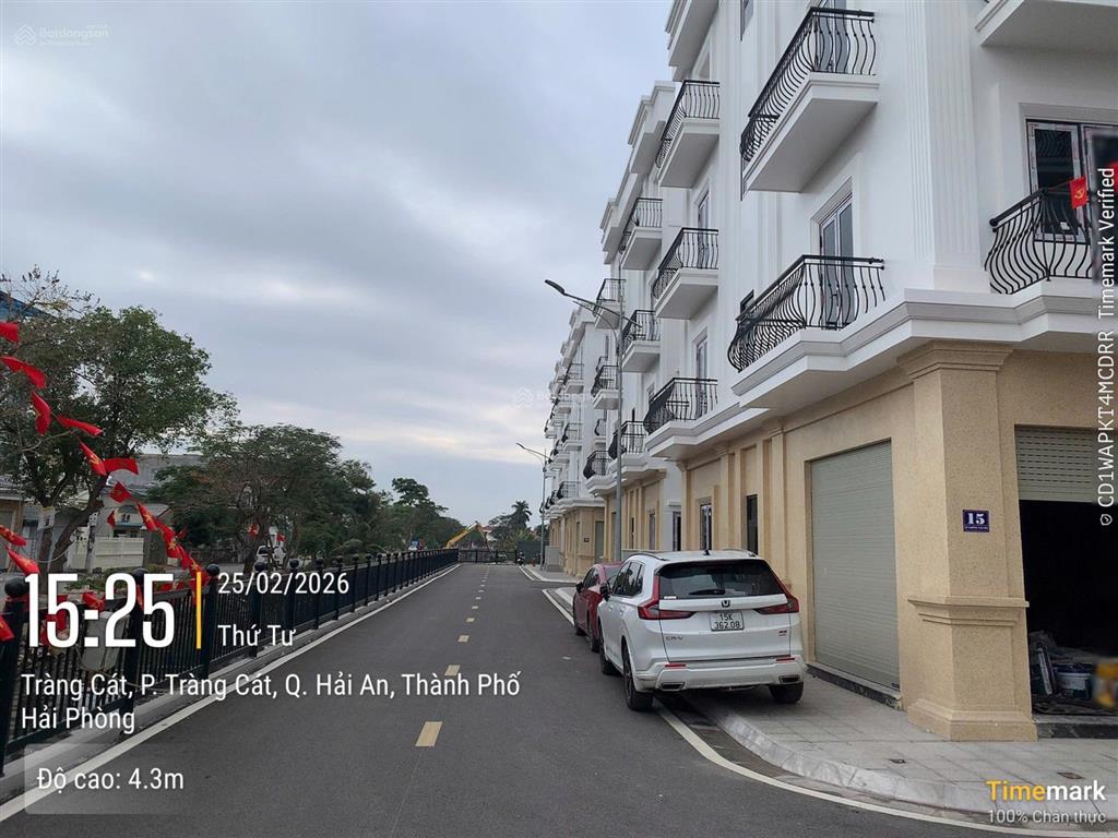 Khu nhà ở dự án sao đỏ sunshine tràng cát 4 tầng xây sẵn, sổ đỏ, ngay vinhomes tràng cát