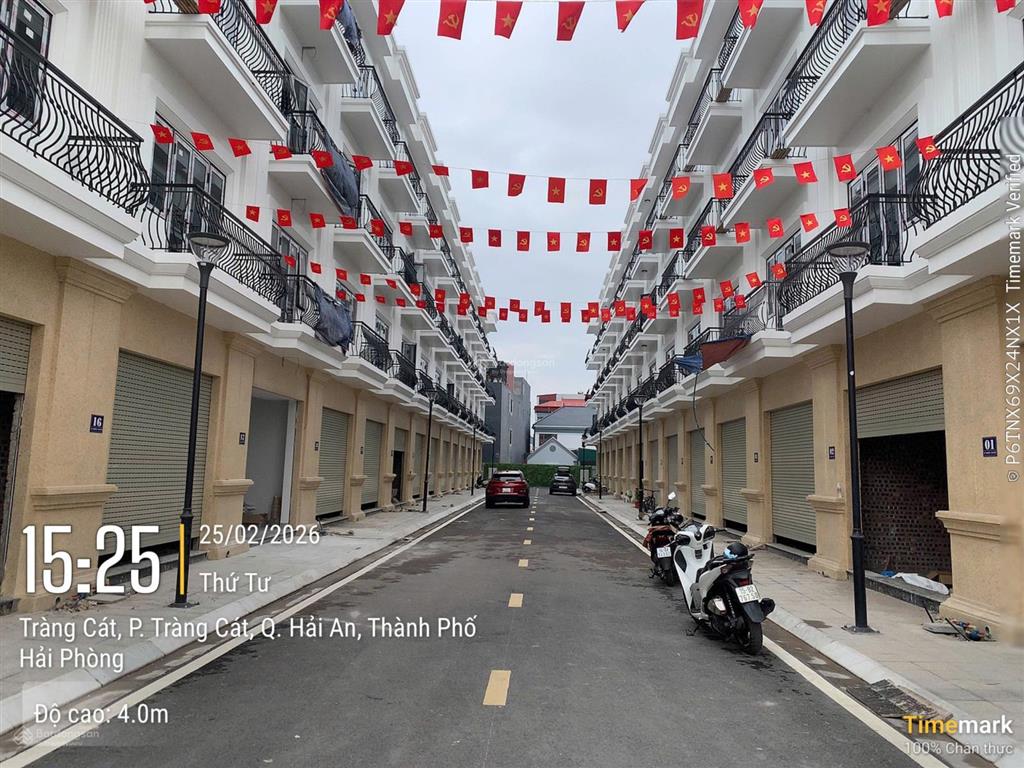 Khu nhà ở dự án sao đỏ sunshine tràng cát 4 tầng xây sẵn, sổ đỏ, ngay vinhomes tràng cát