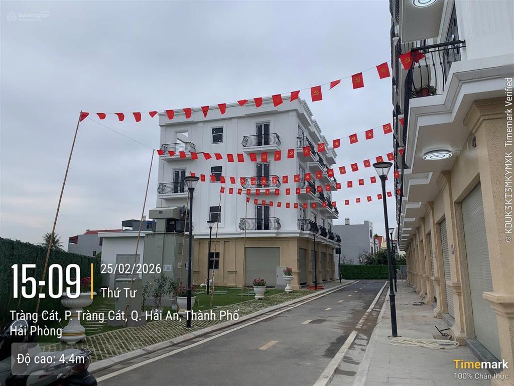 Khu nhà ở dự án sao đỏ sunshine tràng cát 4 tầng xây sẵn, sổ đỏ, ngay vinhomes tràng cát