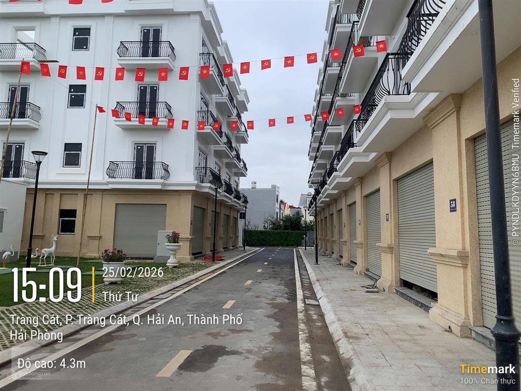 Khu nhà ở dự án sao đỏ sunshine tràng cát 4 tầng xây sẵn, sổ đỏ, ngay vinhomes tràng cát
