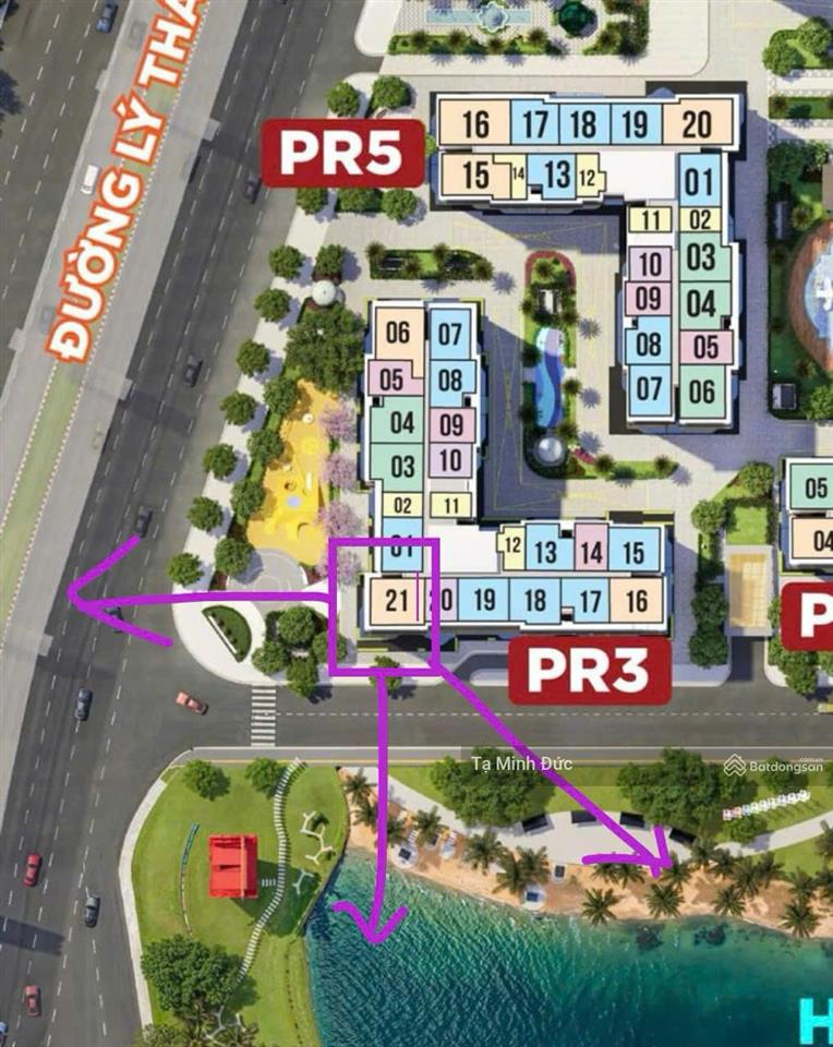 Bán cc the paris  vinhomes ocean park, 5,150 tỷ, 82m2, 3pn view sông