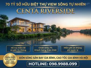 Biệt thự view sông tự nhiên 400m2600m2 giá từ 70 tỷ