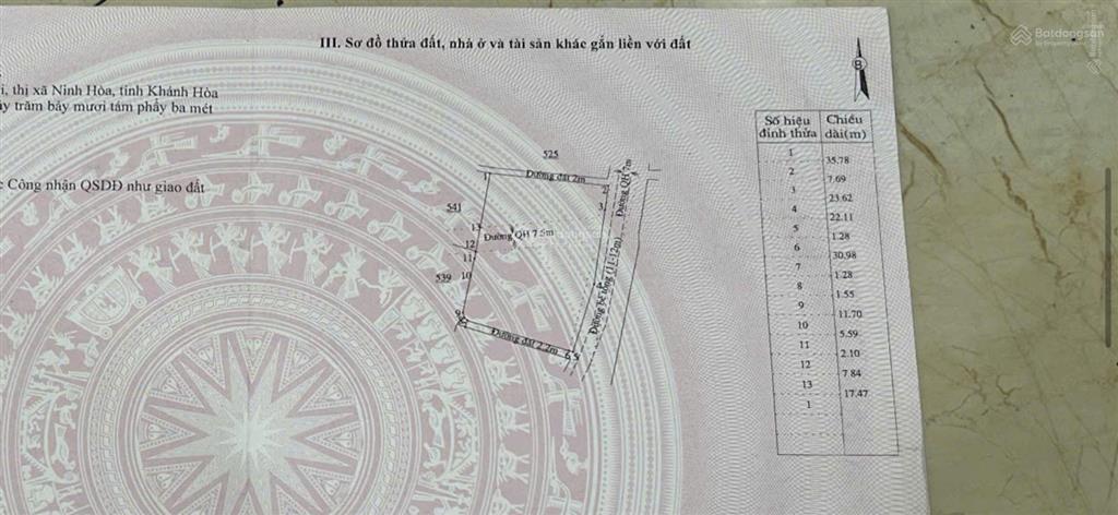 Cần bán lô đất thổ cư 3 mặt tiền sát biển tổ 9 đông cát
