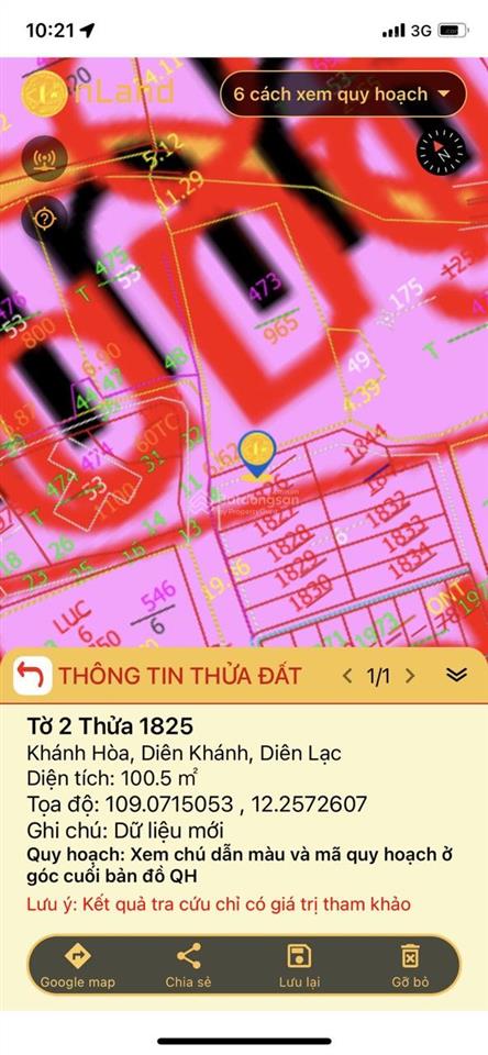 Chính chủ gửi bán lô đất 1 tỷ 6 đẹp tại diên lạc  diên khánh