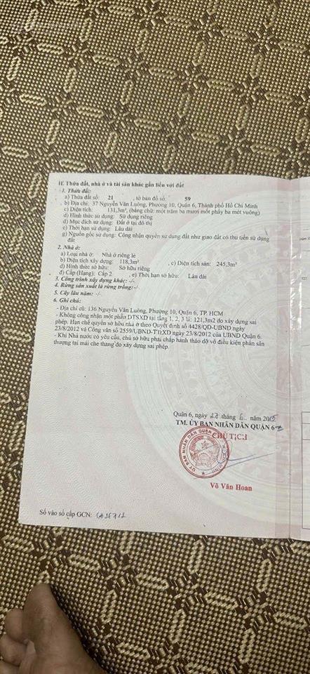 Chính chủ bán biệt thự mặt tiền nguyễn văn luông view công viên giảm 10 tỷ, từ 38 tỷ còn 27,9 tỷ