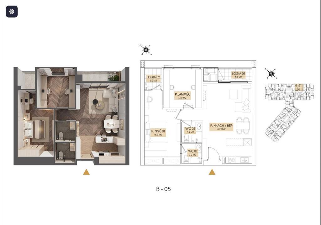 Duy nhất căn 2pn với 77.4m2 tầng trung siêu hot tại hh1 kepler land giá trực tiếp cđt chỉ 10xtr/m2