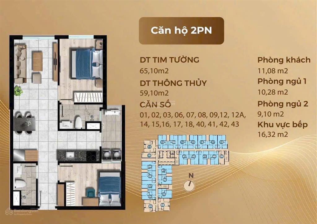 Suất nội bộ the gió căn 1pn, giá thanh toán chỉ 379tr sở hữu ngay căn hộ 1pn tại căn hộ the gió