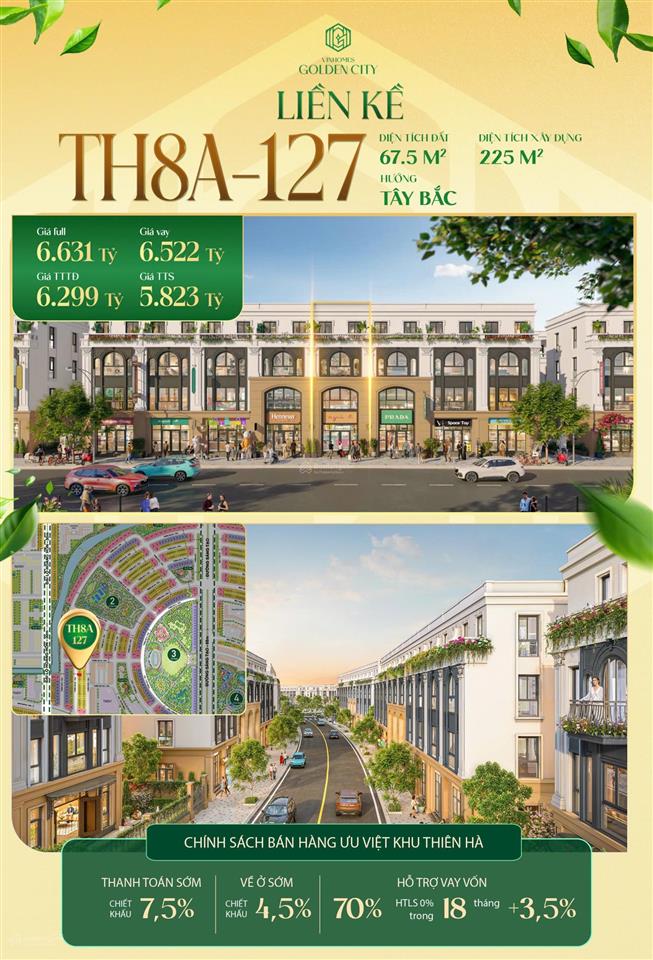 Bán căn gần vincom giá chỉ 5,8 tỷ xây trước trong 1,5 năm