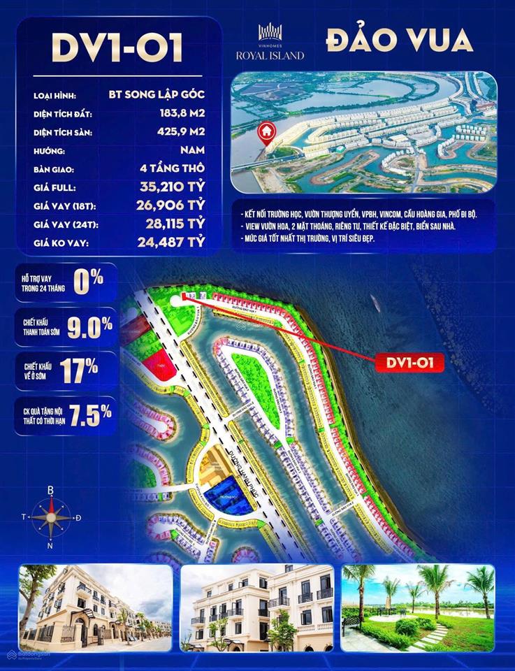 Bán căn song lập góc view sông tự nhiên giá cực hợp lý so với đơn lập view sông