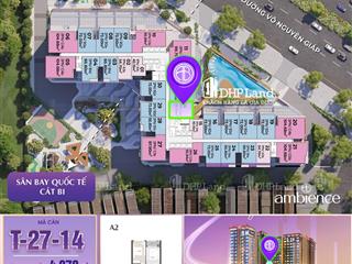 Bán căn hộ the ambience hải phòng, giá chỉ 3,905 tỷ, 54,7m2,view aeon mall