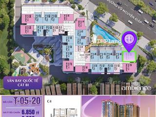 Bán căn góc căn hộ chung cư the ambience hải phòng view aeon , 6,554 tỷ, 104m2, 3pn , hướng tbtn