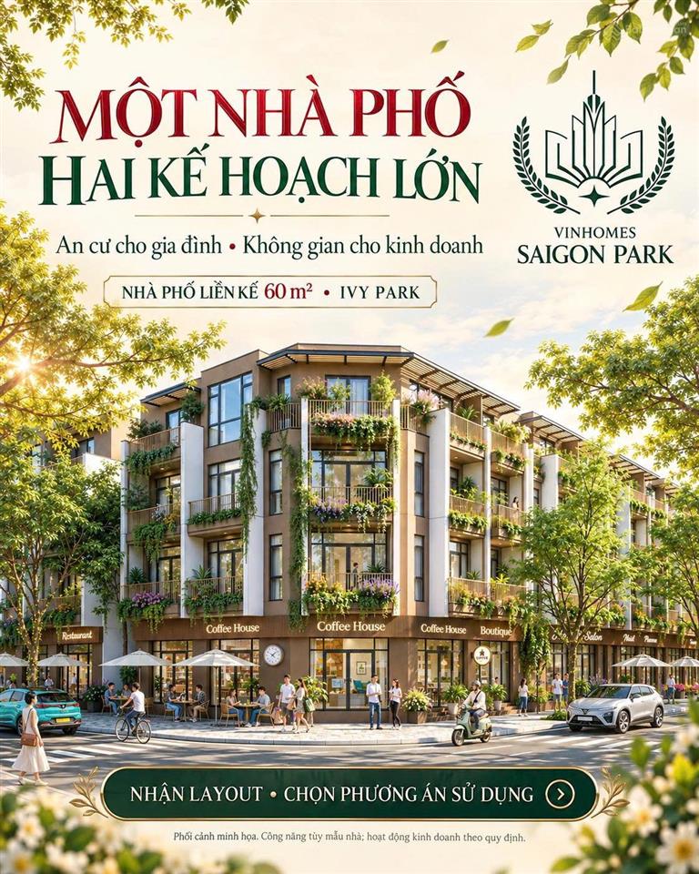 Bán biệt thự tại vinhomes saigon park, 4,85 tỷ, 50m2, 3pn, 4wc, hot!