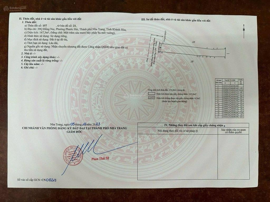 Hàng hiếm, lô đất trung tâm nha trang mặt tiền đường đồng nai
