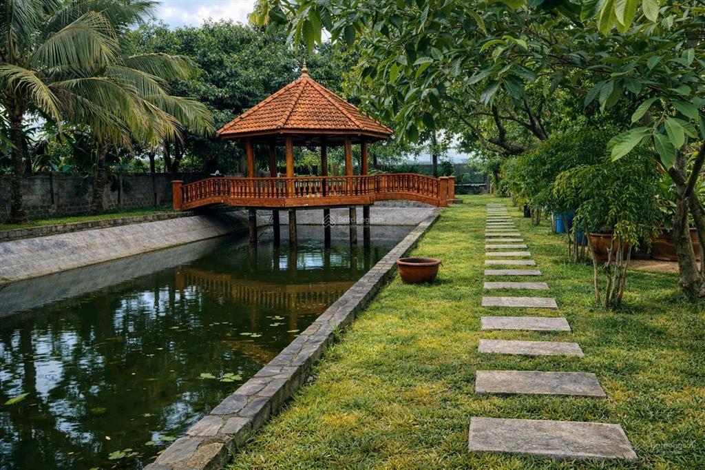Nhà vườn ven sông đồng nai 5000m2 giáp sài gòn, có sẵn vườn trái cây, ao cá, bờ kè ven sông kiên cố