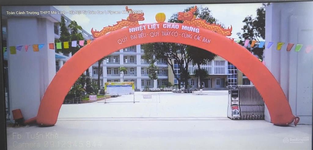Bán gấp gấp lô bt tại kđt tiến phong, sát cổng trường thpt mê linh, dt 215m2, sđcc, giá 45tr/m2