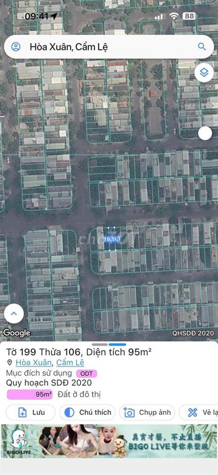 Bán đất đường 7.5m Kiều Sơn Đen, Hoà Xuân giá rẻ sụp hầm