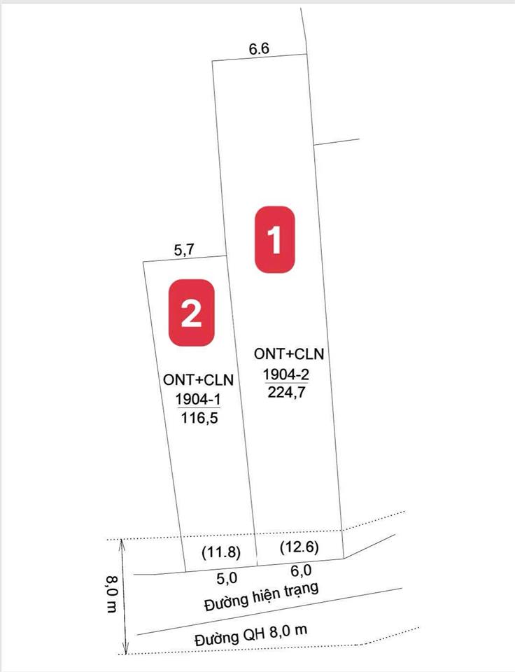 Bán đất thạch thành ninh quang cũ nay xã tân định ninh hoà