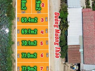 Bán lô đất full thổ mặt đường bưu điện và đường mương tháo  diên phú diên khánh giá 1 tỷ 110