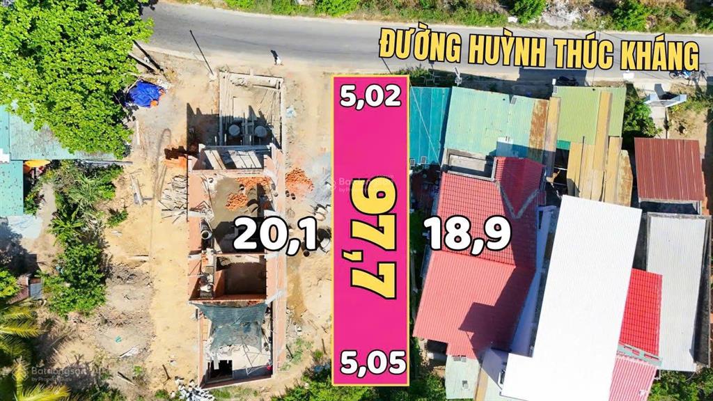 Cần bán đất mặt tiền huỳnh thúc kháng diên an diên khánh giá 2,2 tỷ