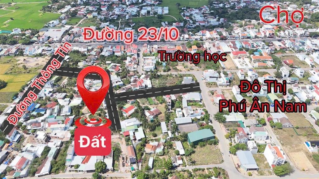 Bán đất diên an sát bên khu đô thị phú ân nam diên khánh, giá 1 tỷ 490