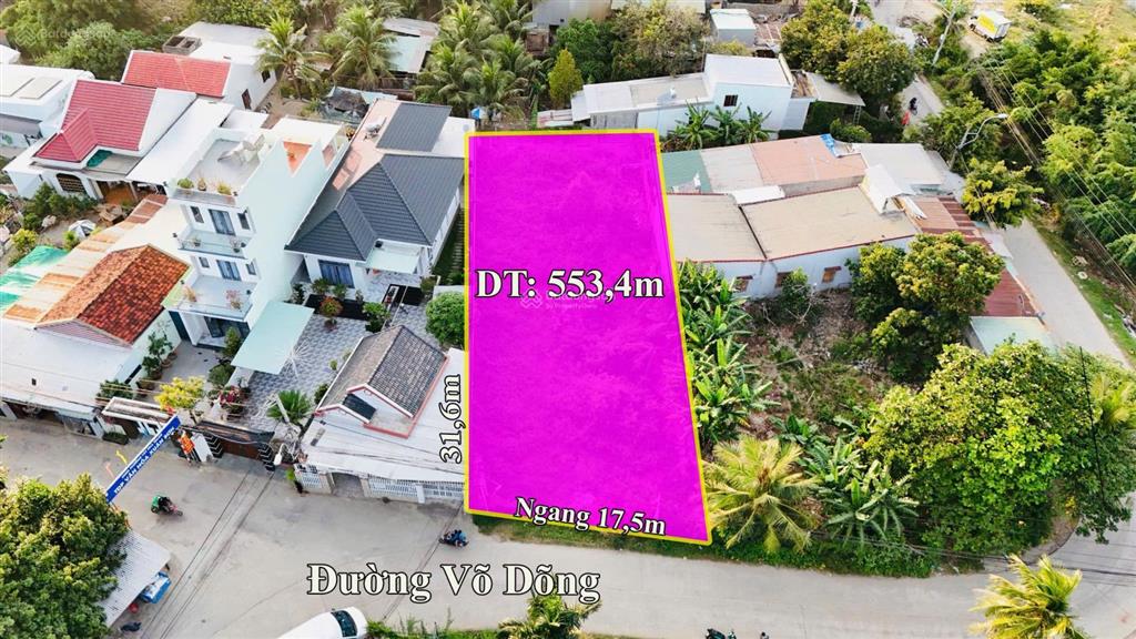 Bán đất đường võ dõng vĩnh trung nha trang giá 18 trệu/m