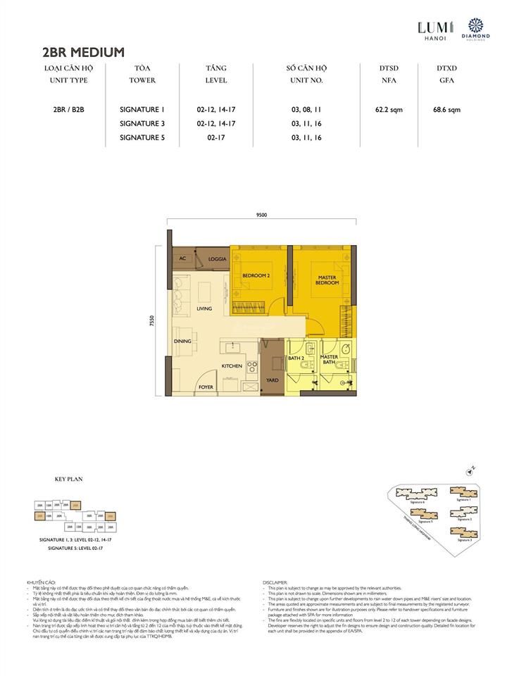 Chính chủ bán căn 62m2 view đẹp, giá 4,6 tỷ. cường lumi 0985 111 *** zalo