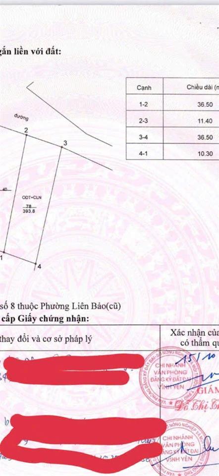 Bán lô đất làng bầu liên bảo vị trí đẹp trung tâm