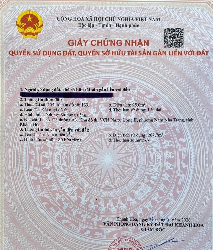 Nhà thô đẹp giá tốt tại kđt vcn phước long 2