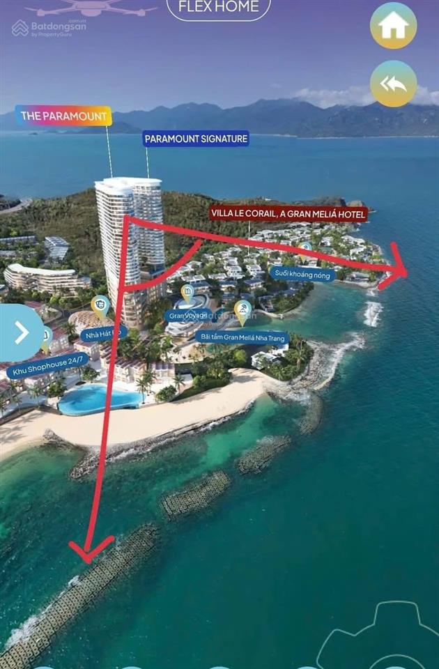 Bán căn hộ flex home paramount tại libera nha trang view trực biển