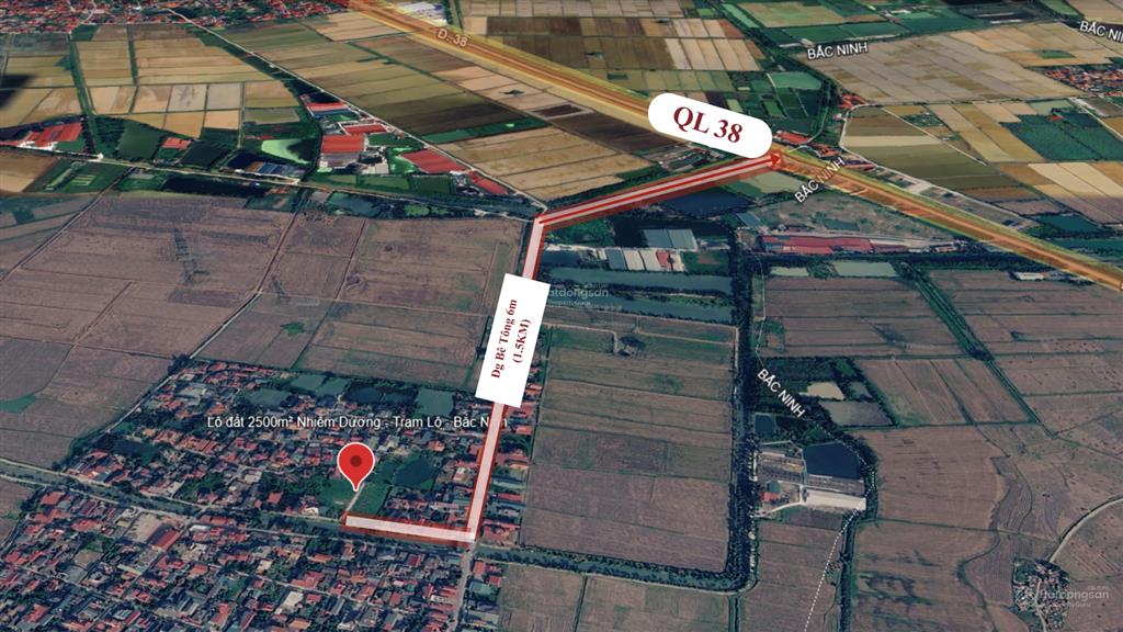 Chính chủ cần bán lô đất lớn 2.500m²  hiếm tại thuận thành, bắc ninh