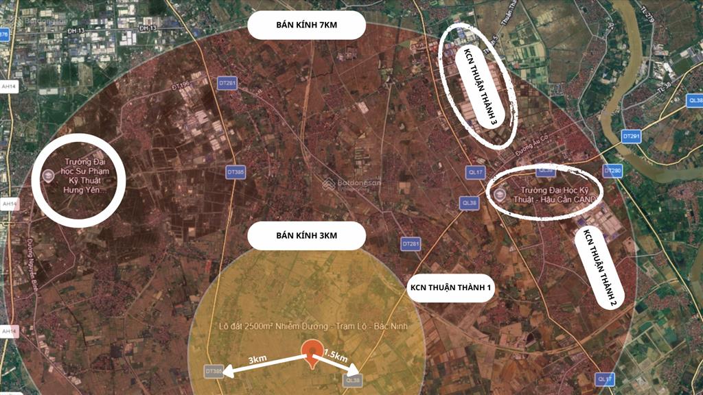 Chính chủ cần bán lô đất lớn 2.500m²  hiếm tại thuận thành, bắc ninh