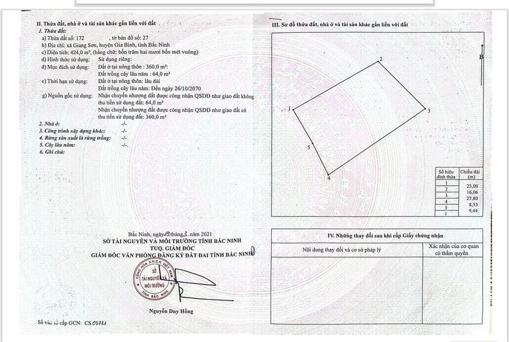 Bán 424m² đất 2 mặt tiền view sông đuống  hữu ái  đông cứu  bắc ninh